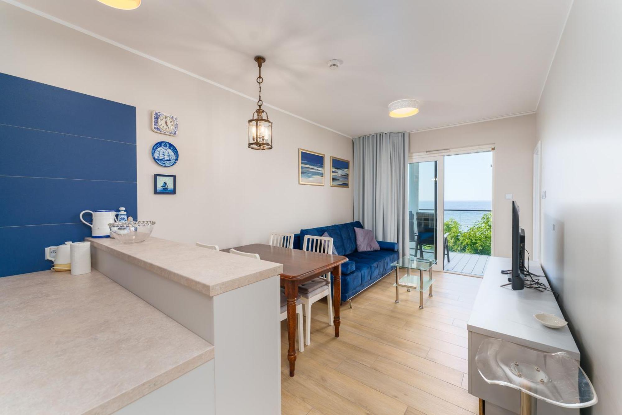 Apartament Kapitanski Z Widokiem Na Morze 4 Pietro - By Perlowa Przystan Rent 시아노제티 외부 사진